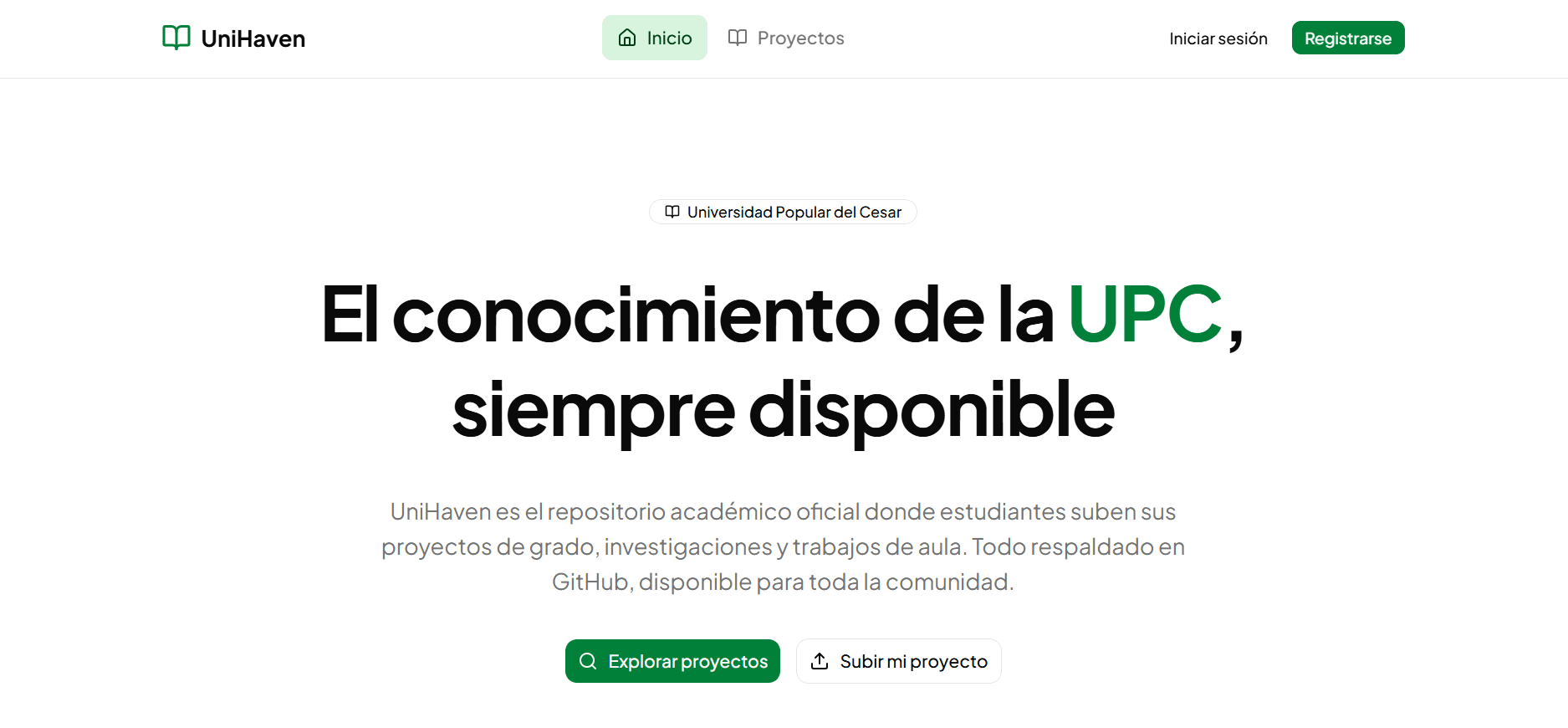 UniHaven repositorio académico